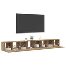TV-møbelsæt Vægmonteret 4 pcs Artisan Egetræ 60 x 30 x 30 cm