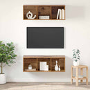 TV-møbelsæt 2 pcs Gammelt træ 37 x 37 x 107 cm Konstrueret træ