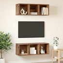 TV-møbelsæt 2 pcs Gammelt træ 37 x 37 x 107 cm Konstrueret træ