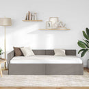 Hjørnesengramme Gråbrun 100 x 200 cm Stof
