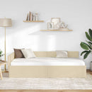 Hjørnesengramme Creme 100 x 200 cm Stof