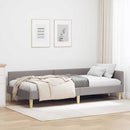 Hjørnesengramme Gråbrun 90 x 190 cm Stof
