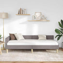 Hjørnesengramme Gråbrun 90 x 190 cm Stof