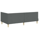 Hjørnesengramme Mørkegrå 90 cm x 200 cm Stof og krydsfiner