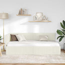 Hjørnesengramme Creme 100 x 200 cm Fløjl
