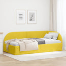 Hjørnesengramme Gul 100 x 200 cm Fløjl