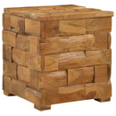 Opbevaringsskammel Brun 40 x 40 x 45 cm Massiv Teaktræ