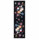 Køkken tæppe Sort 150 x 45 cm Fløjl