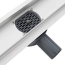 Bruserafløb 2-i-1 med 360° Siphon Sølv 60 cm Rustfrit Stål 304