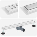 Bruserafløb 2-i-1 med 360° Siphon Sølv 60 cm Rustfrit Stål 304