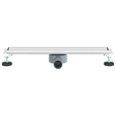 Bruserafløb 2-i-1 med 360° Siphon Sølv 60 cm Rustfrit Stål 304