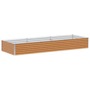 Højbed Lys Brun 290 x 100 x 36 cm Galvaniseret stål