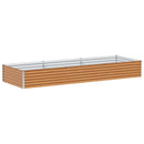 Højbed Lys Brun 290 x 100 x 36 cm Galvaniseret stål