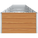 Højbed Lys Brun 600 x 80 x 45 cm Galvaniseret stål