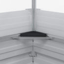 Haveplantekasse med drivhus Lys Brun 100 x 100 x 77 cm
