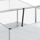 Haveplantekasse med drivhus Lys Brun 100 x 100 x 77 cm