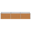 Højbed Lys Brun 240 x 80 x 45 cm Galvaniseret stål