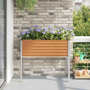 Have Blomsterkrukke Lys Brun 100 x 45 x 90 cm Galvaniseret stål