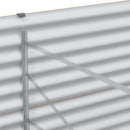 Højbed Lys Brun 98 x 100 x 68 cm Galvaniseret stål