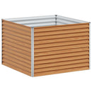Højbed Lys Brun 98 x 100 x 68 cm Galvaniseret stål