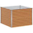 Højbed Lys Brun 98 x 100 x 68 cm Galvaniseret stål