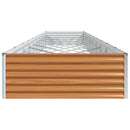 Højbed Lys Brun 970 x 100 x 36 cm Galvaniseret stål