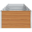 Højbed Lys Brun 400 x 80 x 45 cm Galvaniseret stål