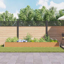 Højbed Lys Brun 390 x 100 x 36 cm Galvaniseret stål