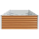 Højbed Lys Brun 390 x 100 x 36 cm Galvaniseret stål