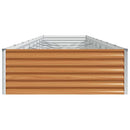 Højbed Lys Brun 775 x 100 x 36 cm Galvaniseret stål