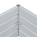 Højbed Lys Brun 100 x 100 x 45 cm Galvaniseret stål