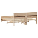 Sengestel med hovedgærde Brun 180 x 200 cm Konstrueret træ