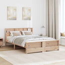 Sengestel med hovedgærde Brun 160 x 200 cm Konstrueret træ