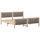Sengestel Brun og taupe 180 x 200 cm Massivt fyrretræ