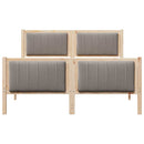 Sengestel Brun og taupe 140 x 200 cm Massivt fyrretræ