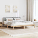Sengestel Brun og lys grå 200 x 200 cm Massivt fyrretræ