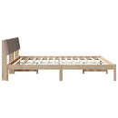Sengestel Brun og taupe 200 x 200 cm Massivt fyrretræ