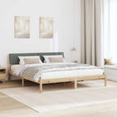 Sengestel brun og mørkegrå 180 x 200 cm Massivt fyrretræ