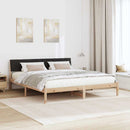 Sengestel Brun og sort 180 x 200 cm Massivt fyrretræ