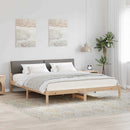 Sengestel Brun og taupe 180 x 200 cm Massivt fyrretræ