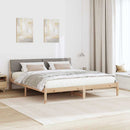 Sengestel Brun og taupe 180 x 200 cm Massivt fyrretræ