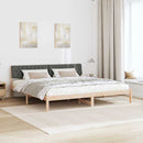 Sengestel brun og mørkegrå 200 x 200 cm Massivt fyrretræ