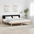 Sengestel Brun og sort 200 x 200 cm Massivt fyrretræ