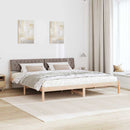 Sengestel Brun og taupe 200 x 200 cm Massivt fyrretræ