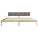 Sengestel Brun og taupe 200 x 200 cm Massivt fyrretræ