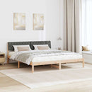 Sengestel brun og mørkegrå 180 x 200 cm Massivt fyrretræ