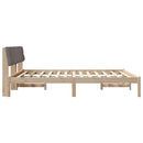 Sengestel Brun og taupe 180 x 200 cm Massivt fyrretræ