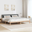Sengestel brun og mørkegrå 200 x 200 cm Massivt fyrretræ