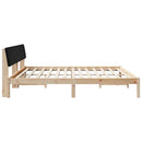 Sengestel Brun og sort 200 x 200 cm Massivt fyrretræ