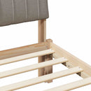 Sengestel Brun og taupe 200 x 200 cm Massivt fyrretræ